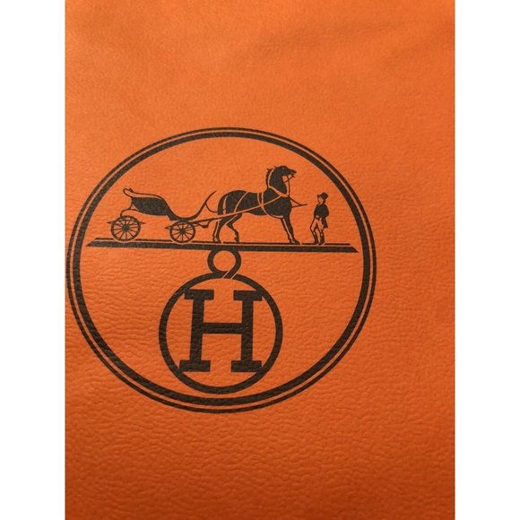 Hermes Reusable Paper Shopping Bag Gift Orange 11.7" x 11.6" x 4" - Picture 10 of 12